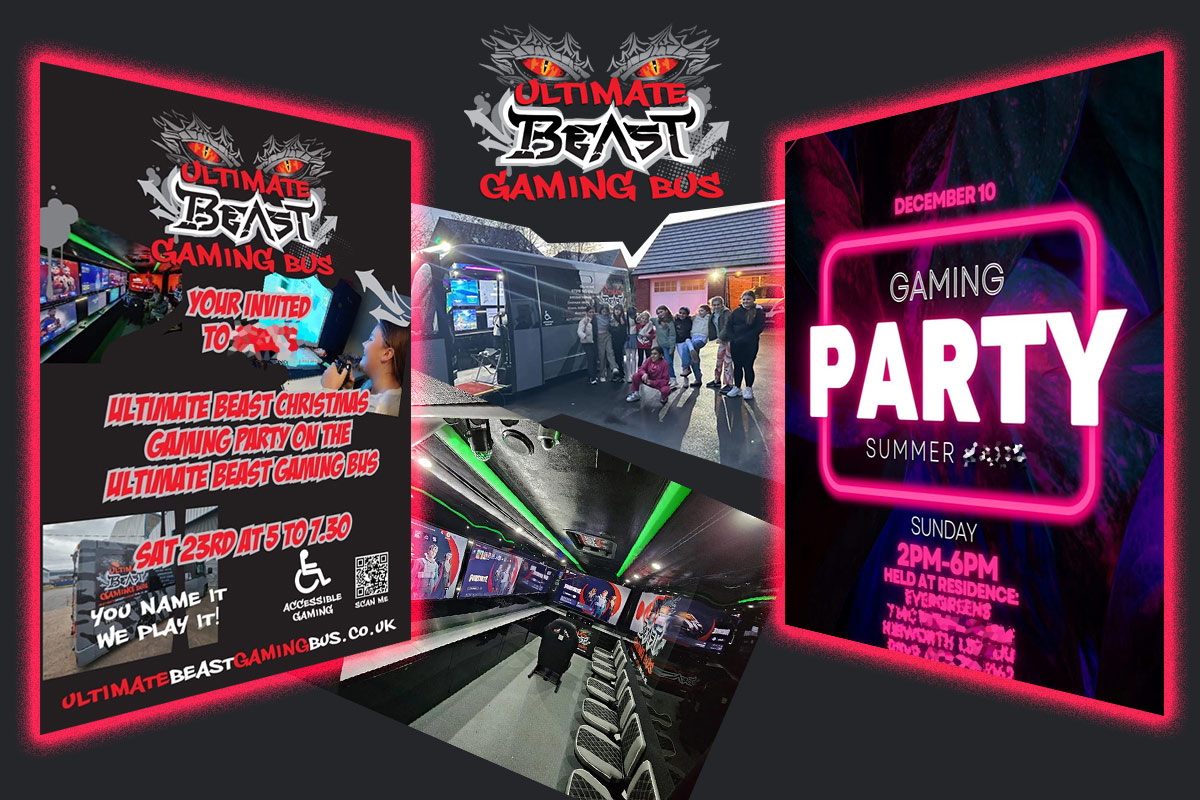 Gaming Party Invite Personalised