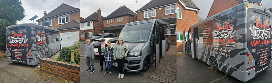 parking the gaming bus on driveway